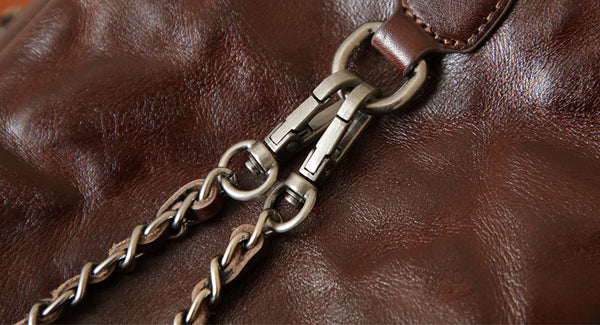 Womens Mini Vegetable Tanned Leather Backpack Top Handle Crossbody Bag Stylish