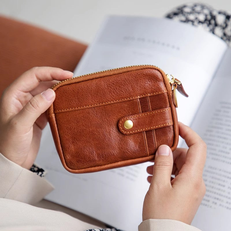 APHISON Women's RFID Blocking Slim Bifold Wallet - Ultra Thin Card Holder With Zipper Coin Purse - View #3