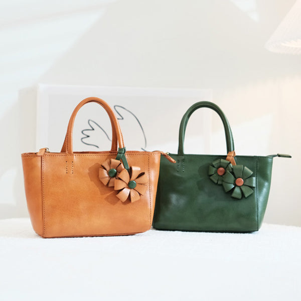Womens Small Leather Crossbody Purse Top Handle Handbag Beautiful