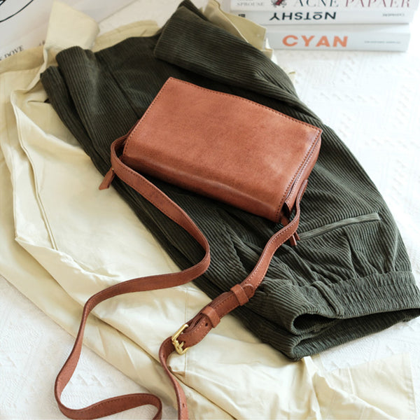 Womens Small Leather Shoulder Bag Crossbody Satchel Purses Elegant