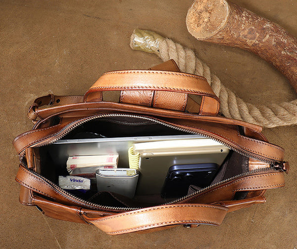 Womens Small Vintage Leather Backpack Bag Travel Tote Backpack Purse Capacity