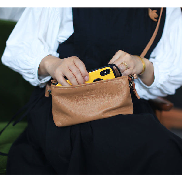 Womens Trendy Shoulder Bags Genuine Leather Crossbody Bags Durable