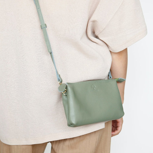 Womens Trendy Shoulder Bags Genuine Leather Crossbody Bags Side