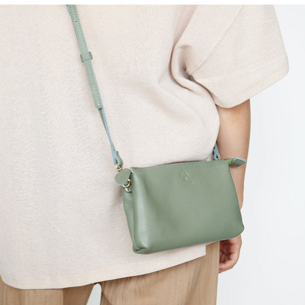 Womens Trendy Shoulder Bags Genuine Leather Crossbody Bags Side
