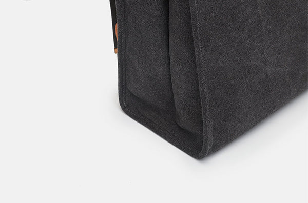 Womens Vintage Canvas Backpack Purse Laptop Rucksack Bag Details