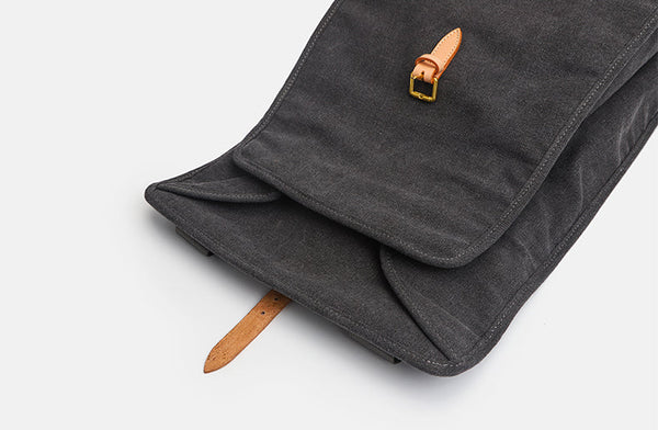 Womens Vintage Canvas Backpack Purse Laptop Rucksack Bag Elegant