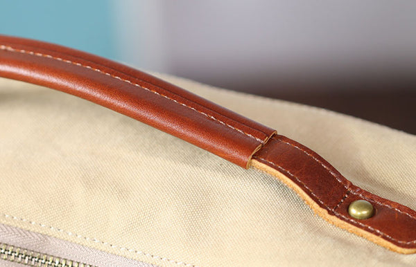 Womens Vintage Canvas Leather Crossbody Bag Small Box Handbag Fashion