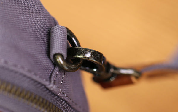 Womens Vintage Canvas and Leather Mini Crossbody Bag Shoulder Bag Fashion