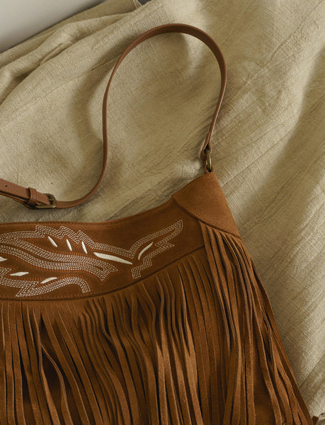 Womens Western Leather Fringe Purse Boho Crossbody Bag Badass