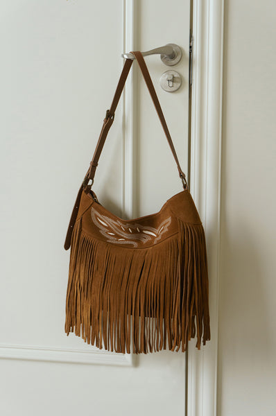 Womens Western Leather Fringe Purse Boho Crossbody Bag Classic