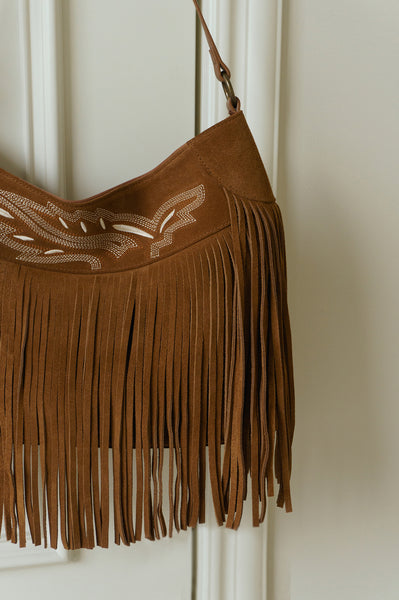 Womens Western Leather Fringe Purse Boho Crossbody Bag Gift