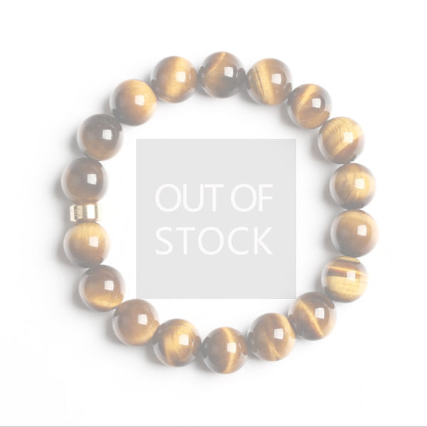Yellow Tigereye Beaded Zodiac sign Bracelet Handmade Jewelry Men Women