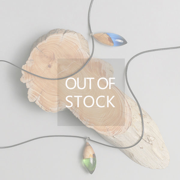 Unique Handmade Wood and Resin Pendant Necklace Jewelry Accessories Gift Women Men