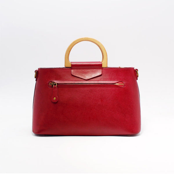 Unique Womens Red Leather Handbags Crossbody Bags Purse for Women