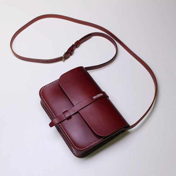 Brown Leather Womens Crossbody Bags Purse Shoulder Bag for Women