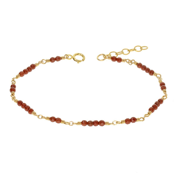 14K Gold Bracelet Agate Gemstone Jewelry Accessories Gift Women cute