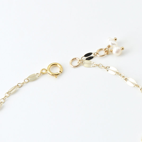 14K Gold Bracelet Pearl Handmade Jewelry Accessories Women birtstone