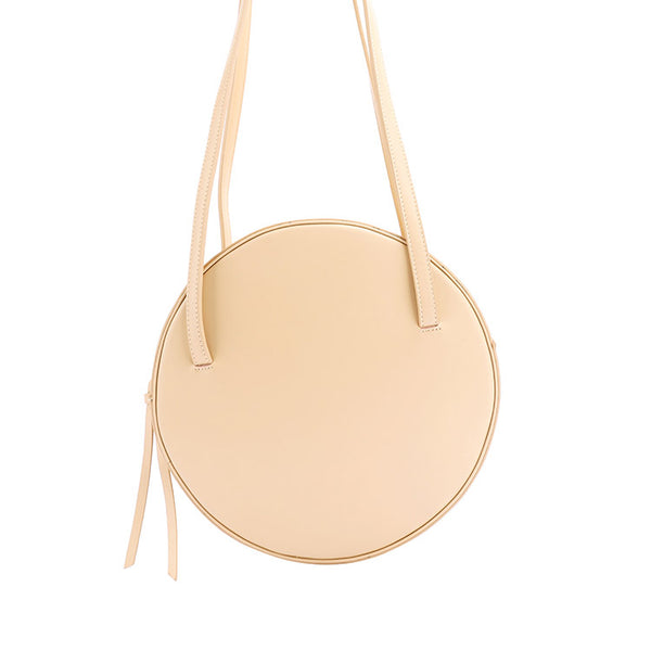 Cute Leather Womens Shoulder Bag Circle Handbags for Women