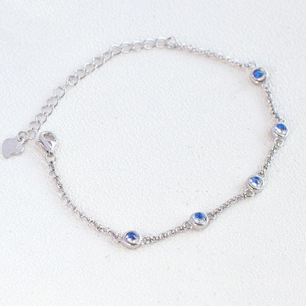 Moonstone Bracelets  in White Gold Plated Sterling Silver June Birthstone Jewelry For Women
