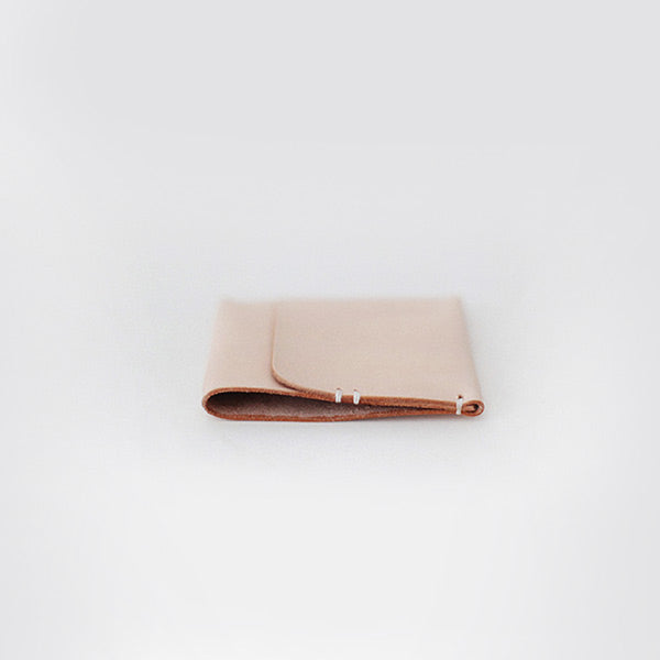 Womens Handmade Leather Card Wallet Slim Wallet Purses for Women