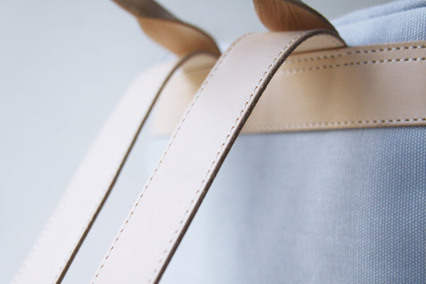 Handmade Leather Canvas Backpacks School Bags Rucksack Women