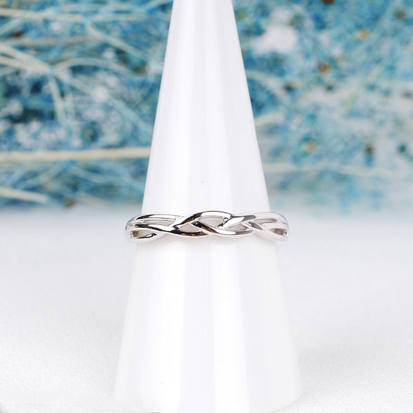 Couple Jewelry Moonstone Ring in White Gold Plated Silver Engage Ring Women Men