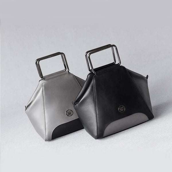 Ladies Designer Handbags Black Genuine Leather Handbags for Women