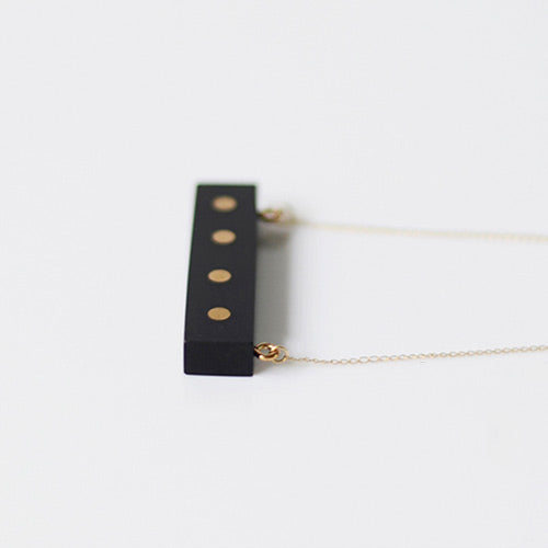 Gold Wooden Pendant Necklace Handmade Jewelry Accessories Women