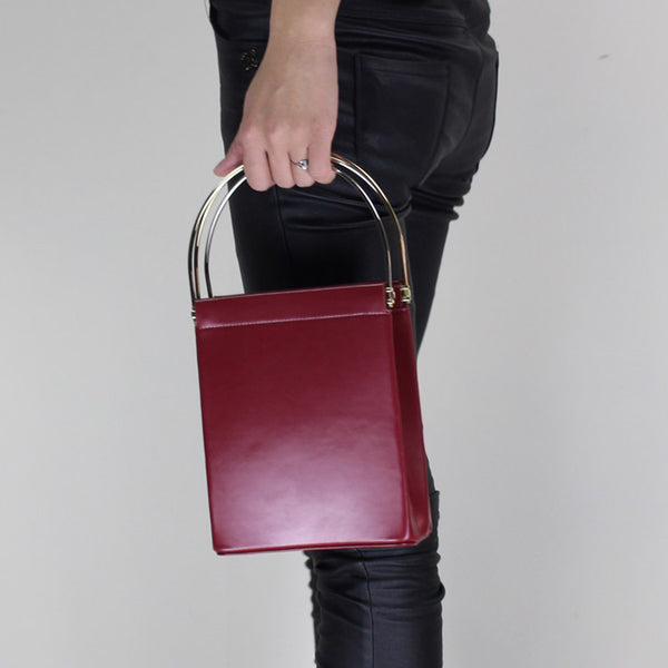 Chic Womens Small Black Leather Tote Bags Purse Fashion Handbags for Women