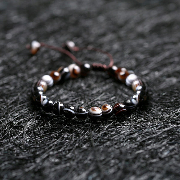 Agate Beaded Bracelets Handmade Jewelry Accessories Gift Women Men fashionable