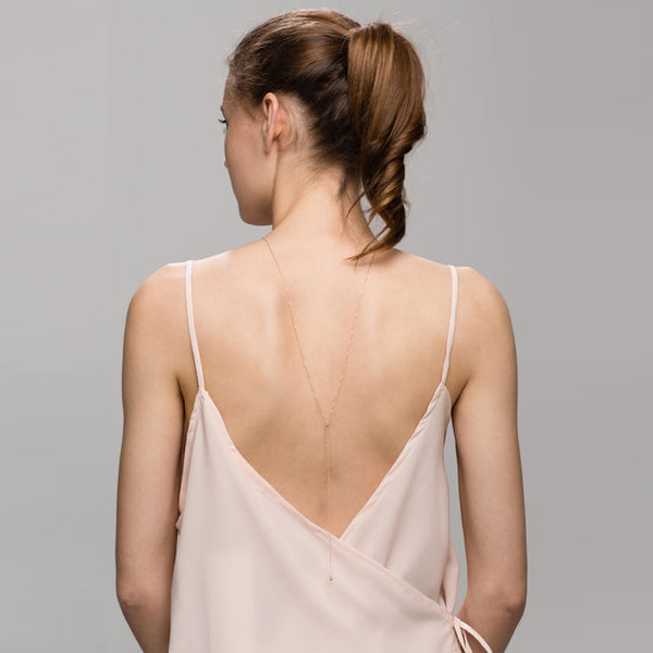 Body Chain Back Minimalism Back Chain Body Chain Necklace Chic Sexy Jewelry Accessorie ...