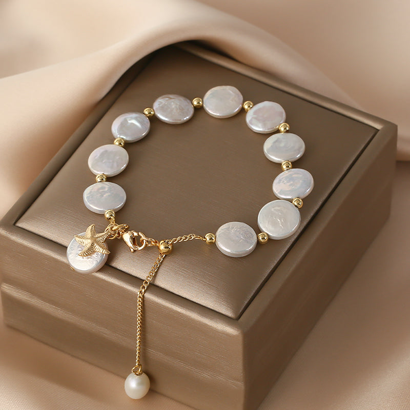 Buy Gold Pearl Bracelet, Women's Cute Pearls Jewelry, Pearl Cat Paw Bracelet,  Adjustable Pearl Bracelet, Minimalist Pearl Bracelet, Korean Style Online  in India - Etsy