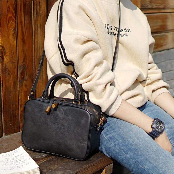 Small Cube Bag Leather Handbags for Ladies