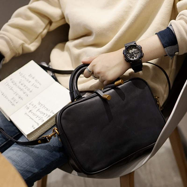 Small Cube Bag Leather Handbags for Ladies