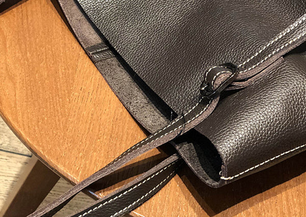 Black Womens Leather Tote Bag Shoulder Handbags For Women Durable