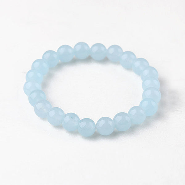 Blue Jasper Beaded Bracelets Handmade Gemstone Jewelry Accessories Gift for Women