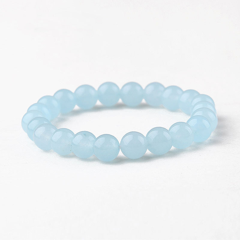 Blue Jasper Beaded Bracelets Handmade Gemstone Jewelry Accessories Gift for Women 