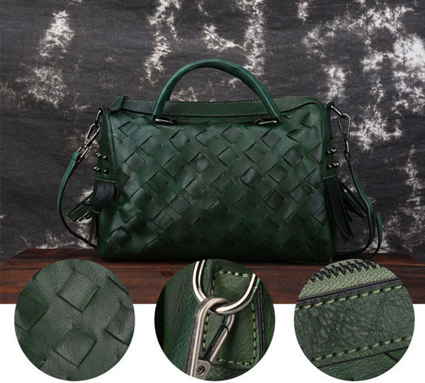 Boho Women's Leather Handbags Purse Crossbody Sling Bag For Women Cute
