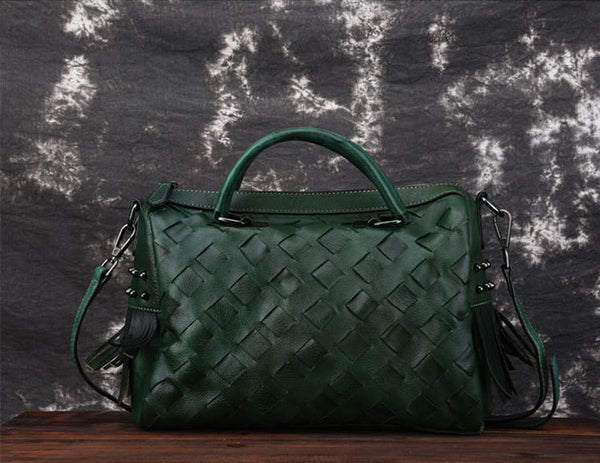 Boho Women's Leather Handbags Purse Crossbody Sling Bag For Women Designer
