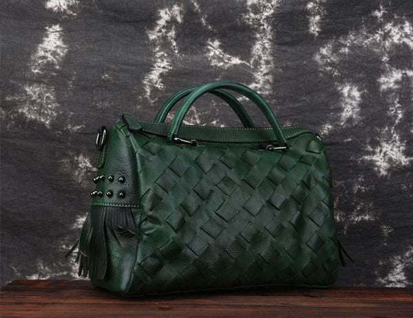Boho Women's Leather Handbags Purse Crossbody Sling Bag For Women Details