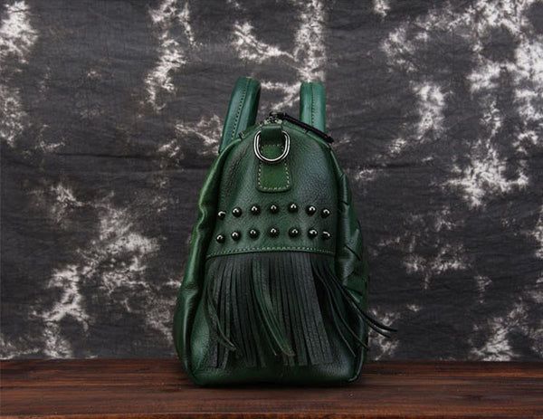 Boho Women's Leather Handbags Purse Crossbody Sling Bag For Women Durable