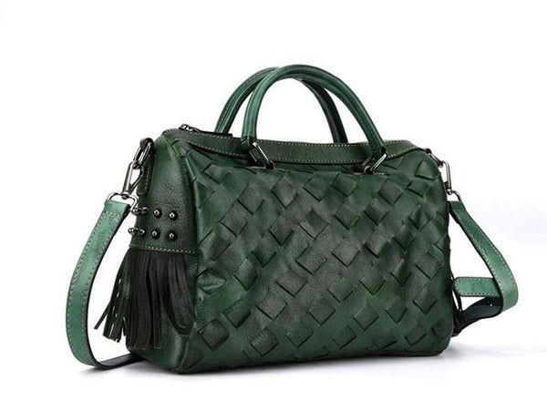 Boho Women's Leather Handbags Purse Crossbody Sling Bag For Women Gift