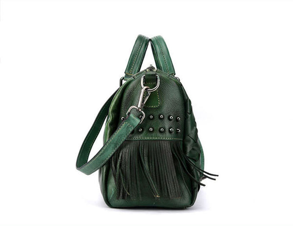 Boho Women's Leather Handbags Purse Crossbody Sling Bag For Women Girlfriend
