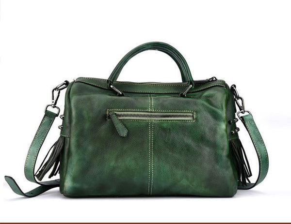 Boho Women's Leather Handbags Purse Crossbody Sling Bag For Women Handmade