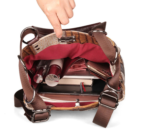 Boho Womens Bucket Backpack Purse Western Backpack Capacity