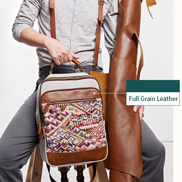 Medium Canvas Rucksack Trendy Zip Backpack Purse Laptop Backpacks for Women Fashion
