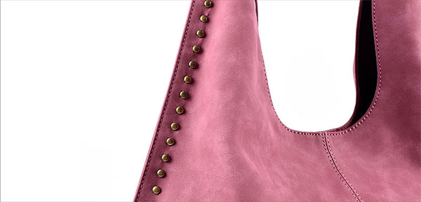Boho Womens Fringe PU Leather Handbags Shoulder Purse  for Women Cute