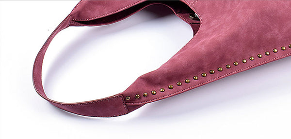 Boho Womens Fringe PU Leather Handbags Shoulder Purse  for Women Durable