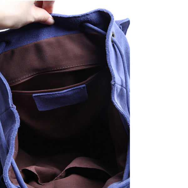 Boho Womens Leather Fringe Backpack Purse Hippie Backpack Bags for Women Inside