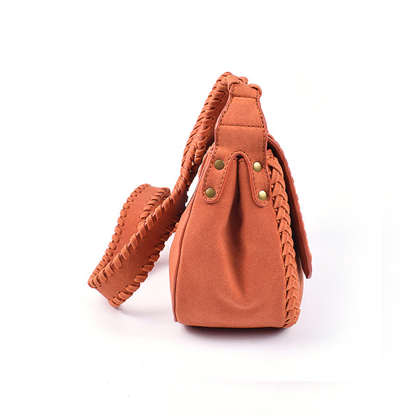 Boho Womens Vegan Leather Crossbody Satchel Bag Ladies Shoulder Bag For Women Affordable